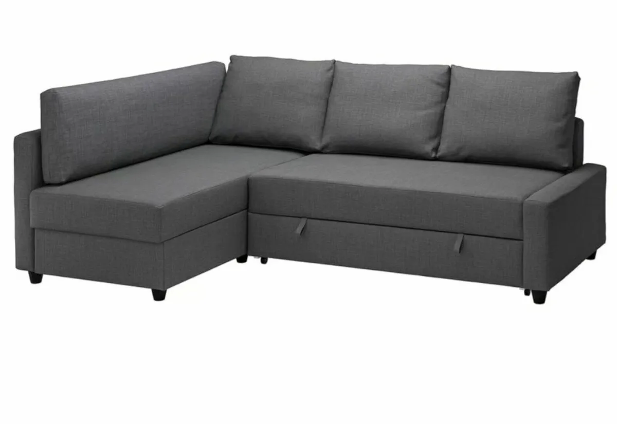 Ikea corner sofa bed grey - Image 4