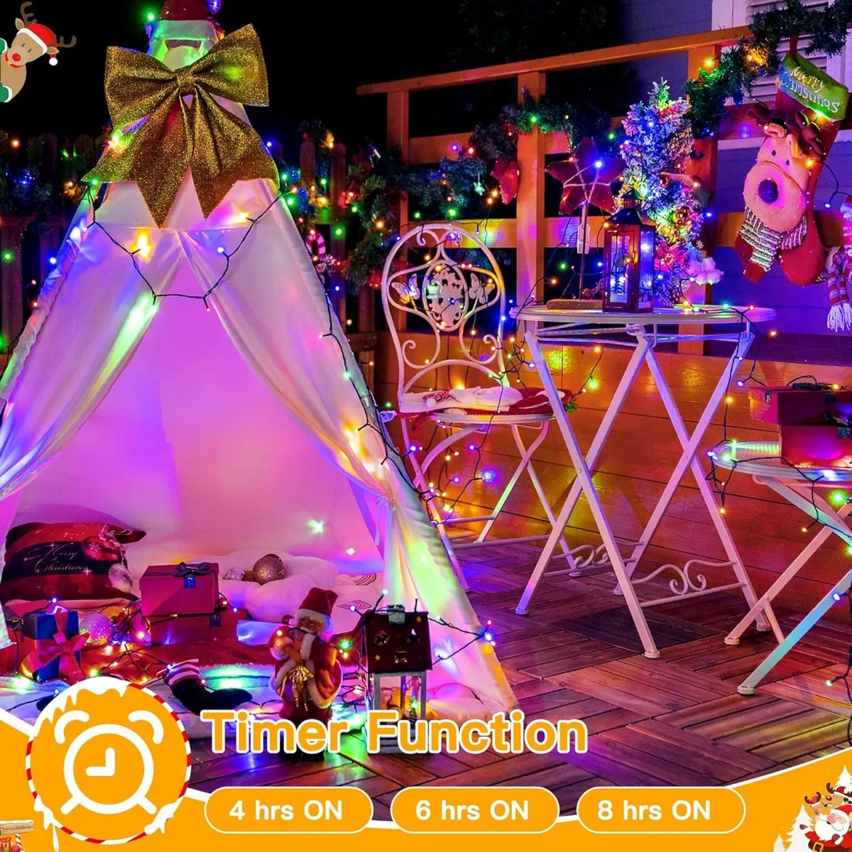 Christmas Tree Lights Outdoor, 50m 500LED Fairy - Image 3