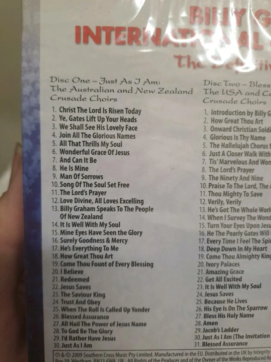 Billy Graham International Crusade Choirs CDs - Image 3