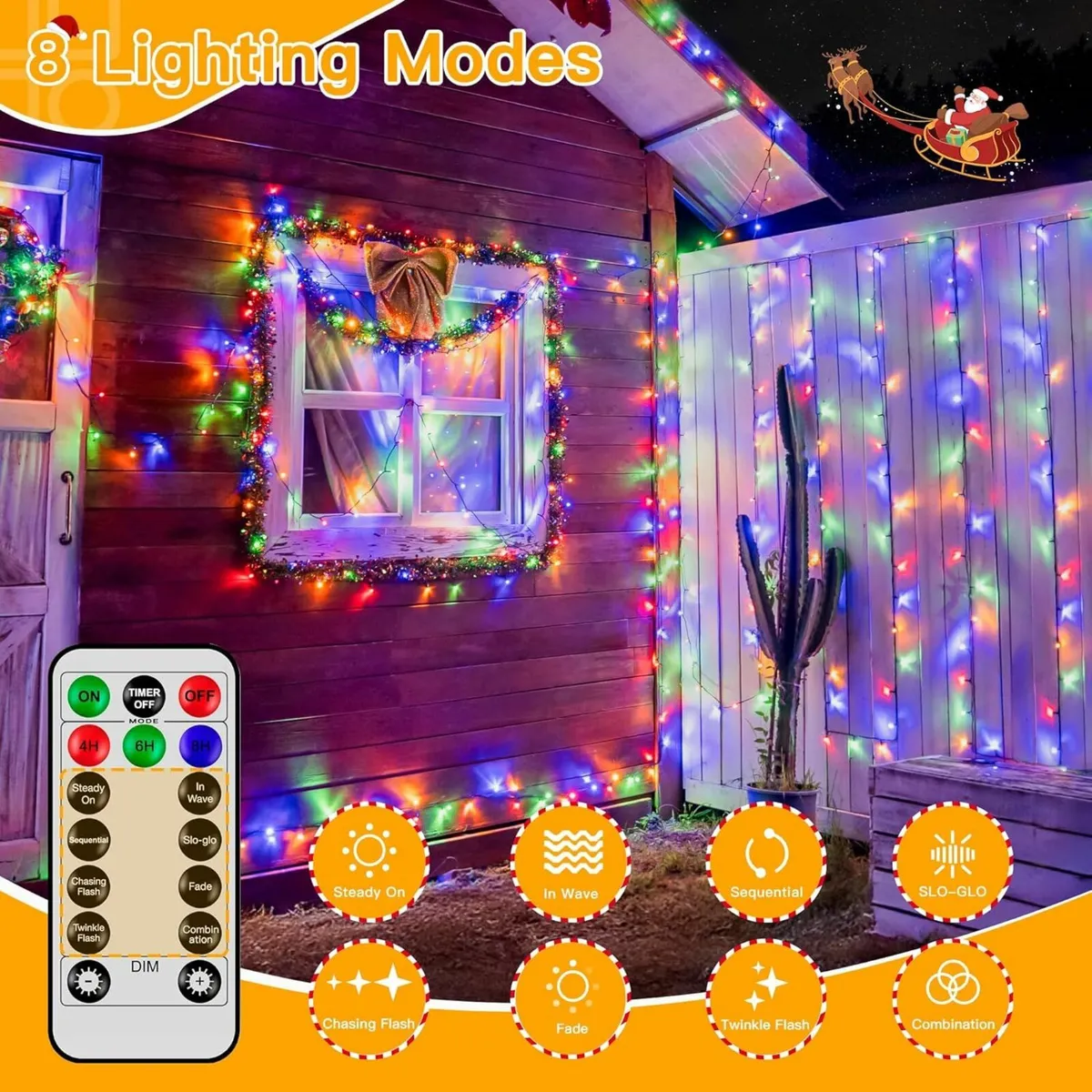 Christmas Tree Lights Outdoor 100m 1000LED - Image 3