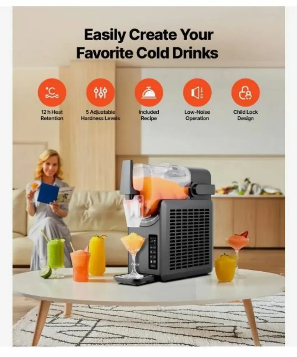Slushy Machine for Home, Frozen Drink Maker - Image 3
