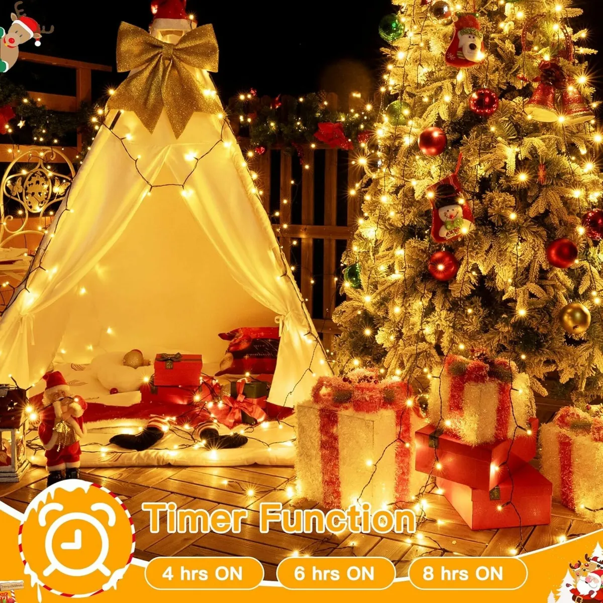Christmas Tree Lights Outdoor, 100m 1000LED - Image 4