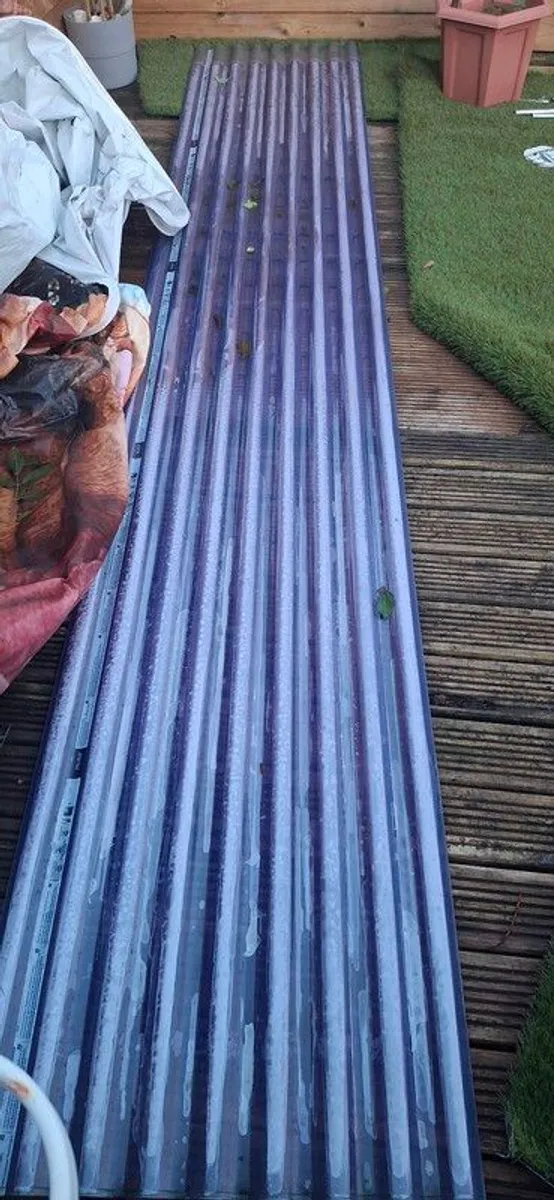 5 Corrugated perspex roof sheets - Image 2