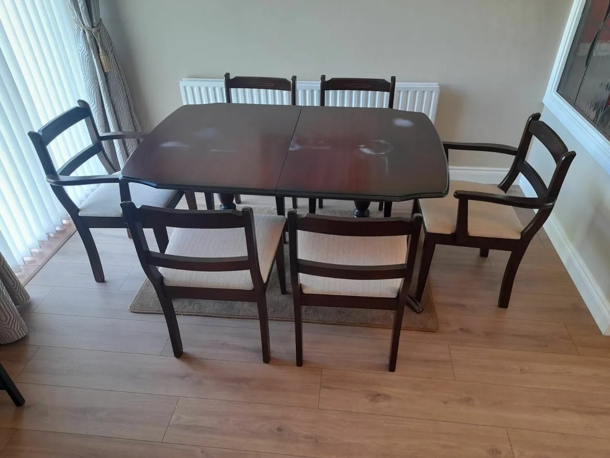 Dining Table & 6 Chairs - Image 1