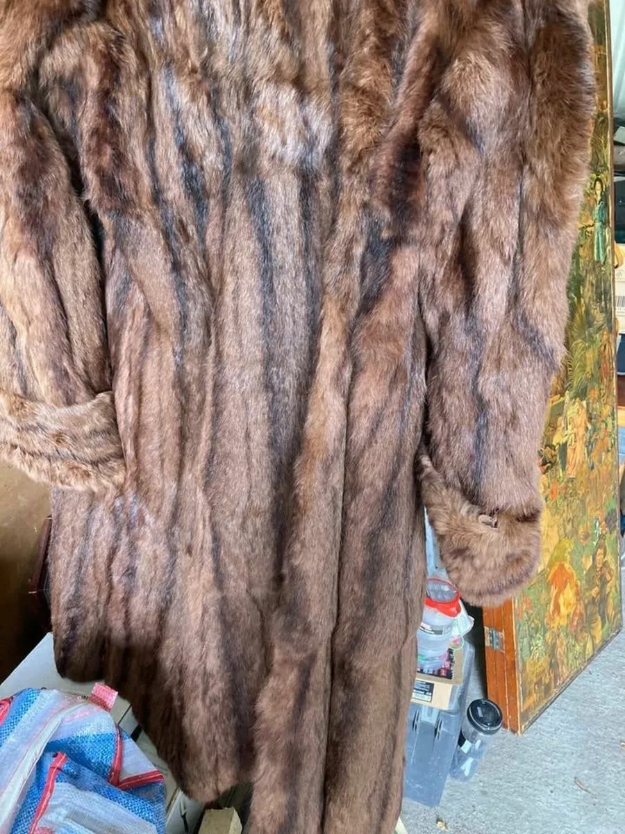 Real mink fur coat