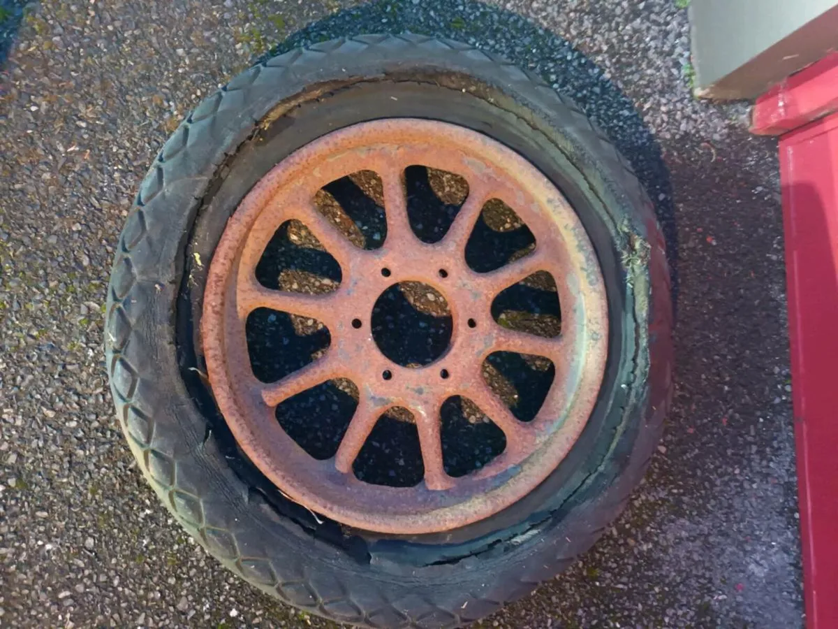 Vintage Artillery Wheel - Image 1