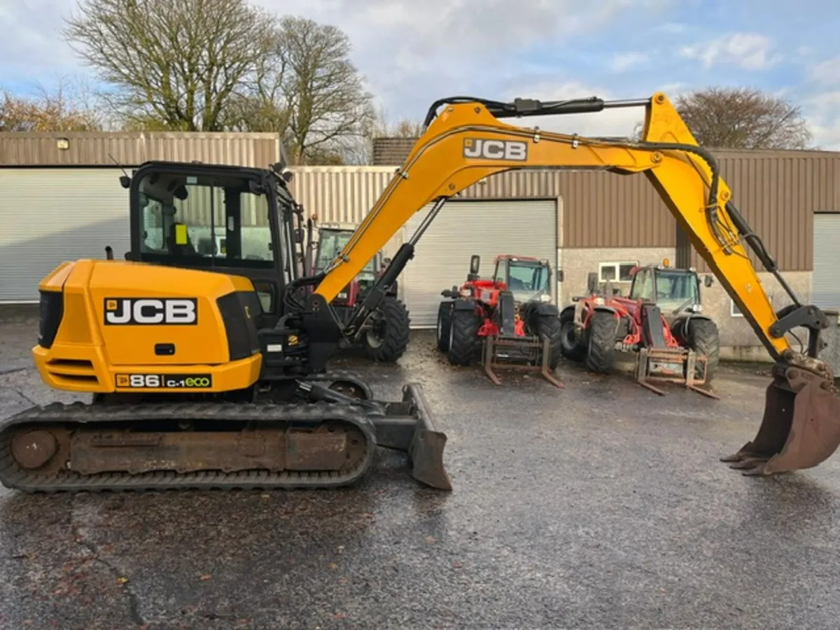 2018 JCB 86 C-1 Eco Excavator - Image 1
