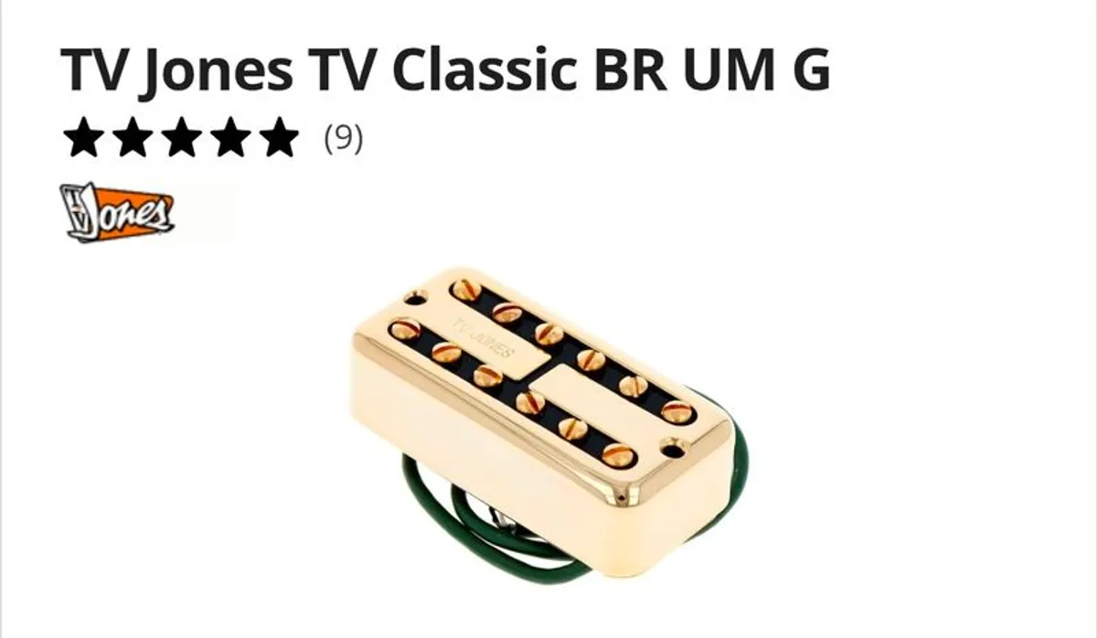 TV Jones Classic - Gold guitar pickup