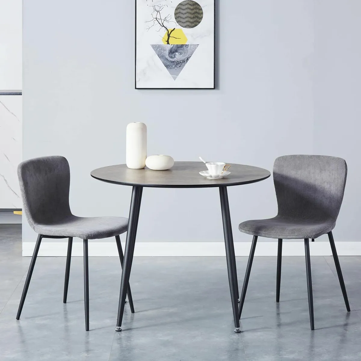Round Dining Table 80cm Kitchen office(Table only) - Image 1