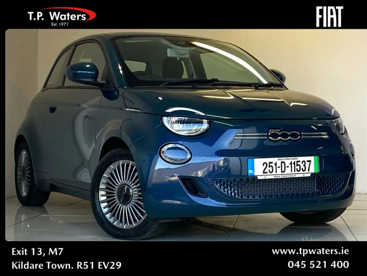 Fiat 500e ICON - 42KWH - NEARLY NEW - FREE HOME CH - Image 1