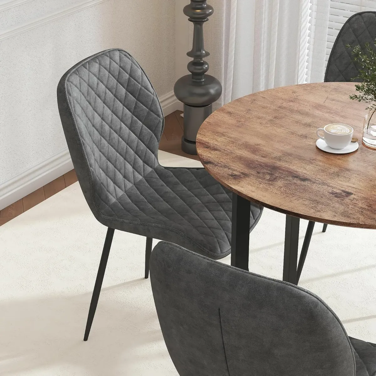 Round Dining Table 80cm Office, Patio Table Only - Image 2