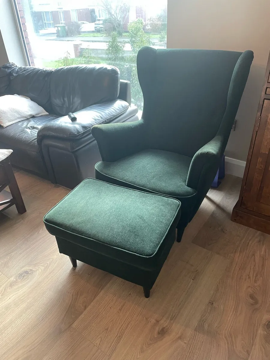 Arm chair & Footstool - Image 1