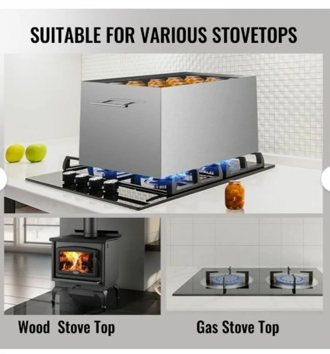 Water Bath Canner, 15 Quart Stove - Image 3