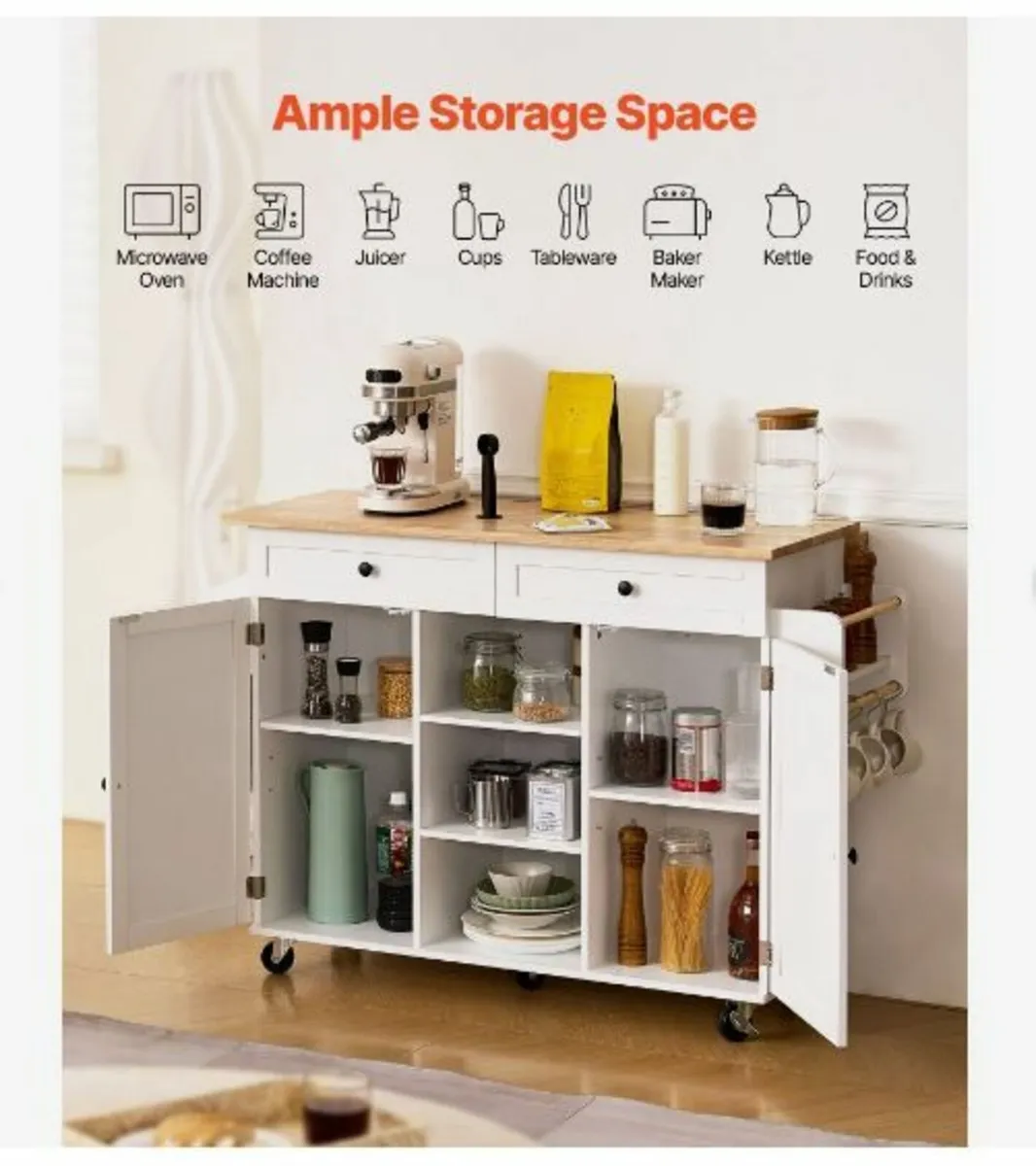 Kitchen Island Cart - Image 4