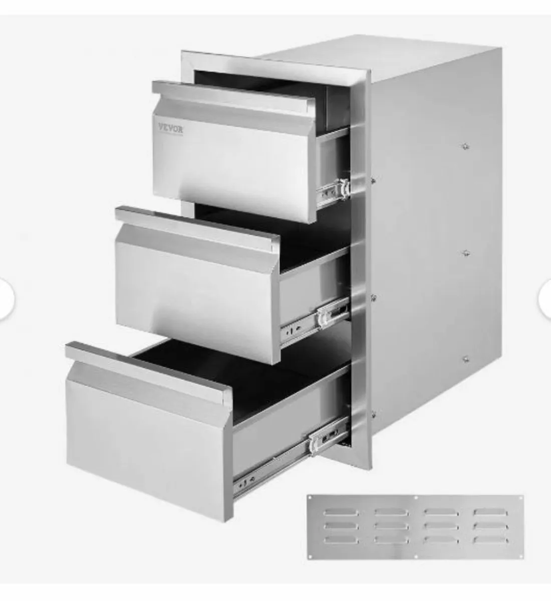 201 Stainless Steel Triple Access Drawer Outdoor - Image 1