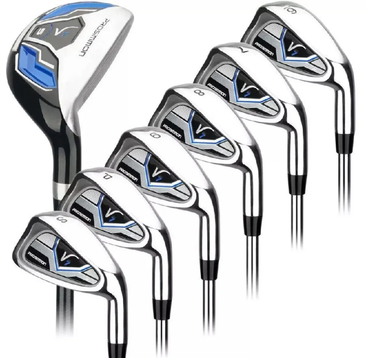 Prosimmon Men’s Golf Clubs V7 Irons Set + Hybrid - Image 1