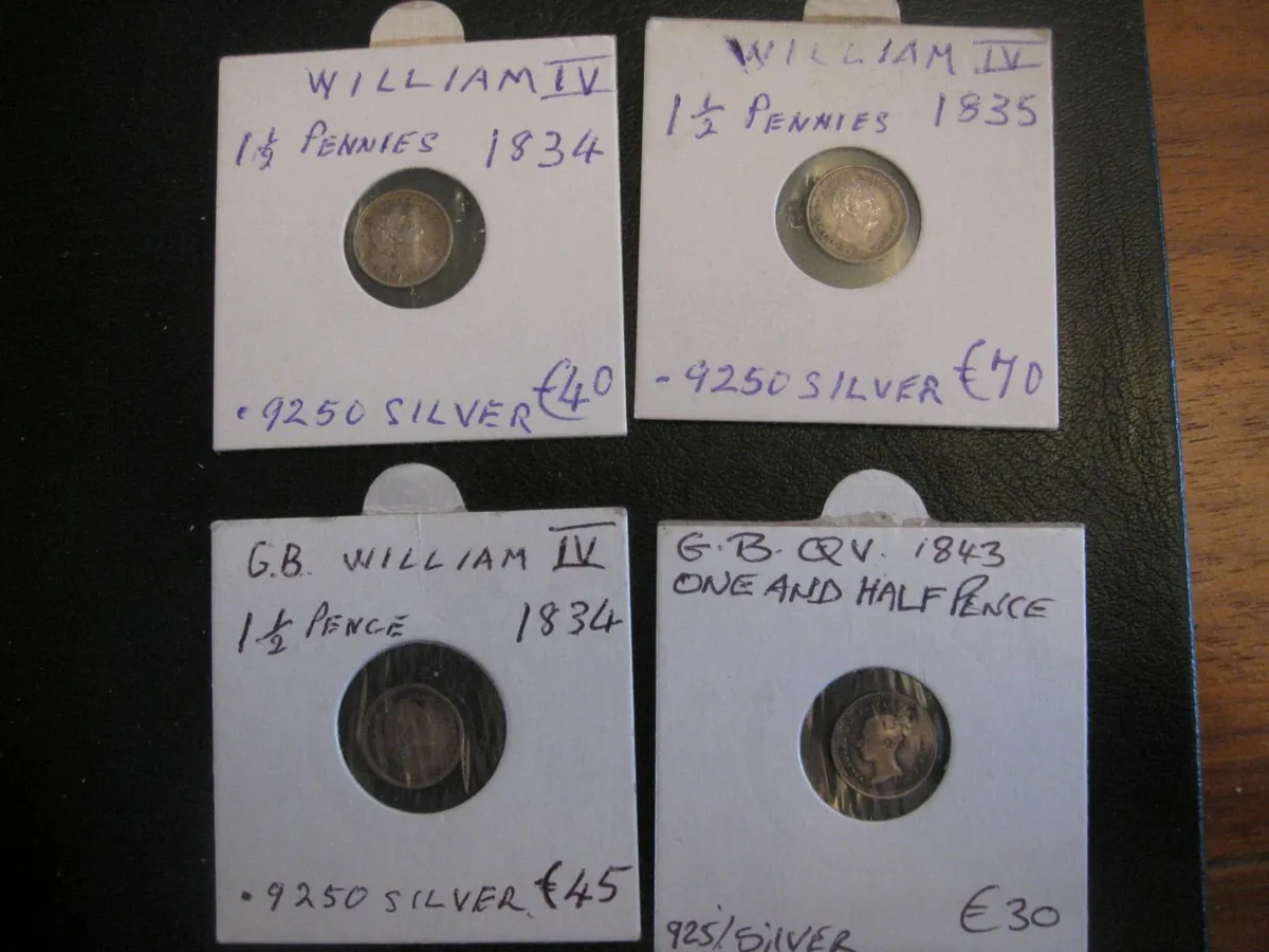 GB 1 and a Half Pence Coins - Various Prices - Image 1