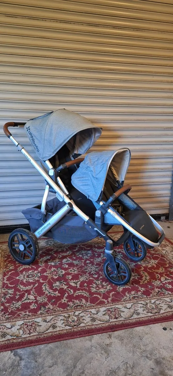 Uppa Baby Vista double buggy and Cot - Image 1