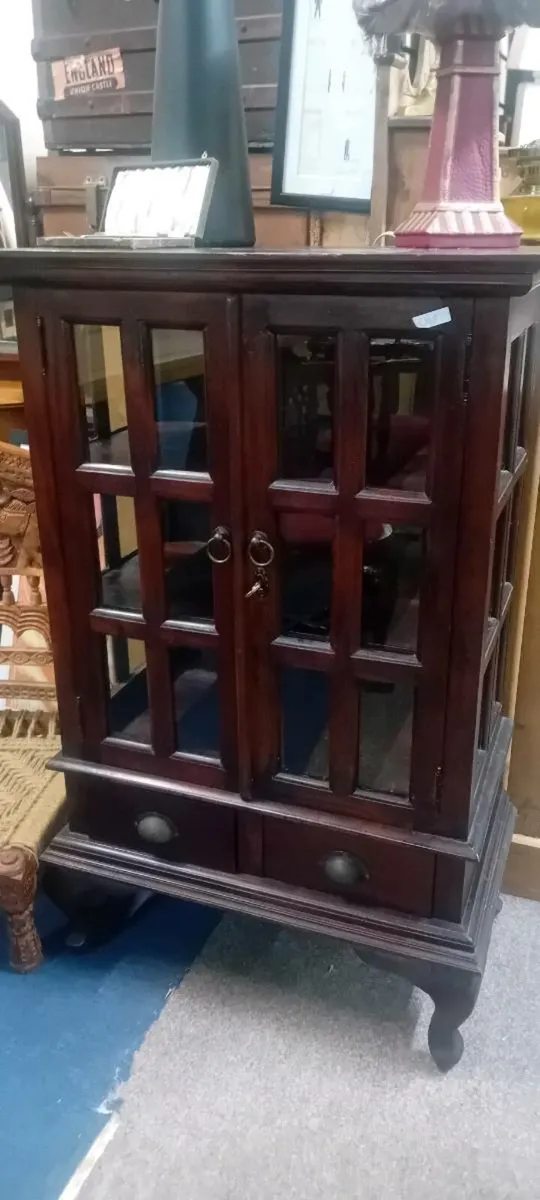 Mahogany Glass Display Cabinet - Image 1