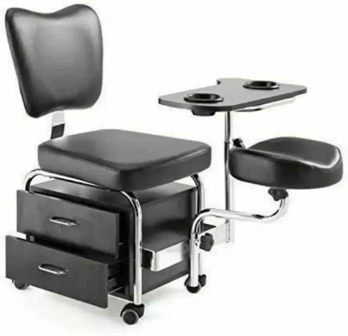 Manicure Pedicure Spa Station Chair with Drawers - Image 3