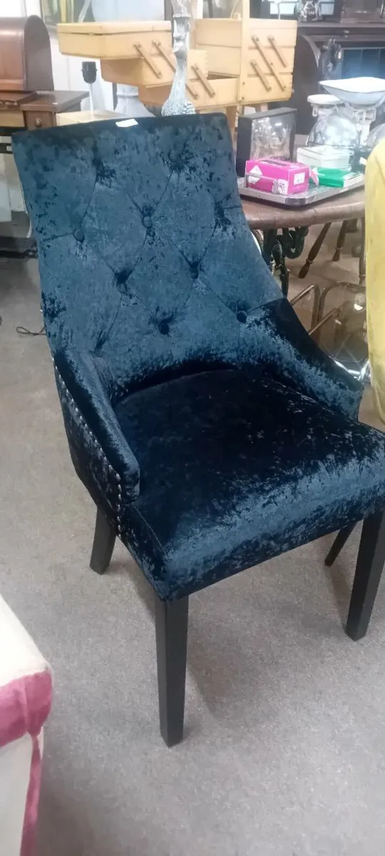 Black Velvet Bedroom Chair