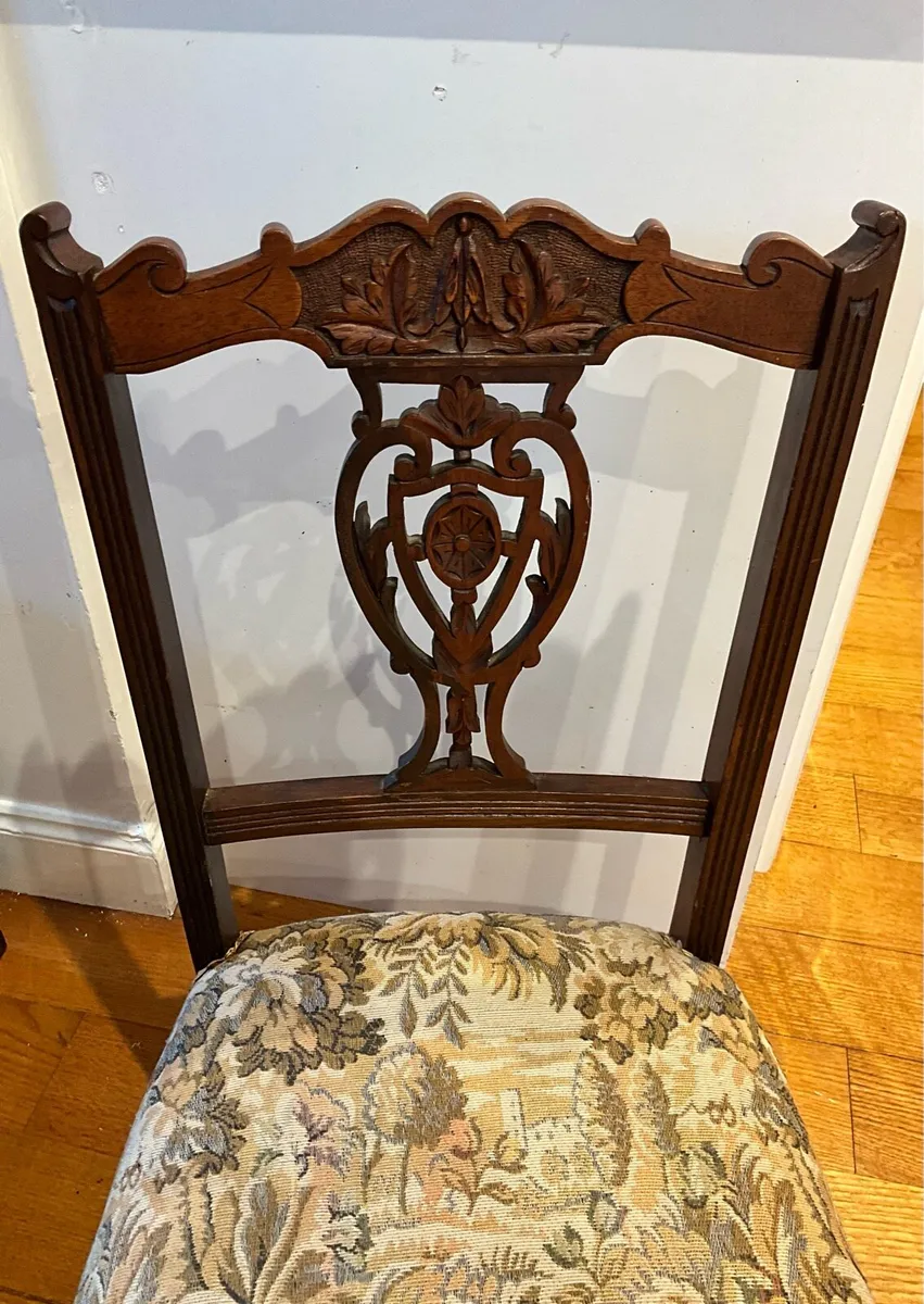 Edwardian Mahogany Nursing/Occasional Chair - Image 3