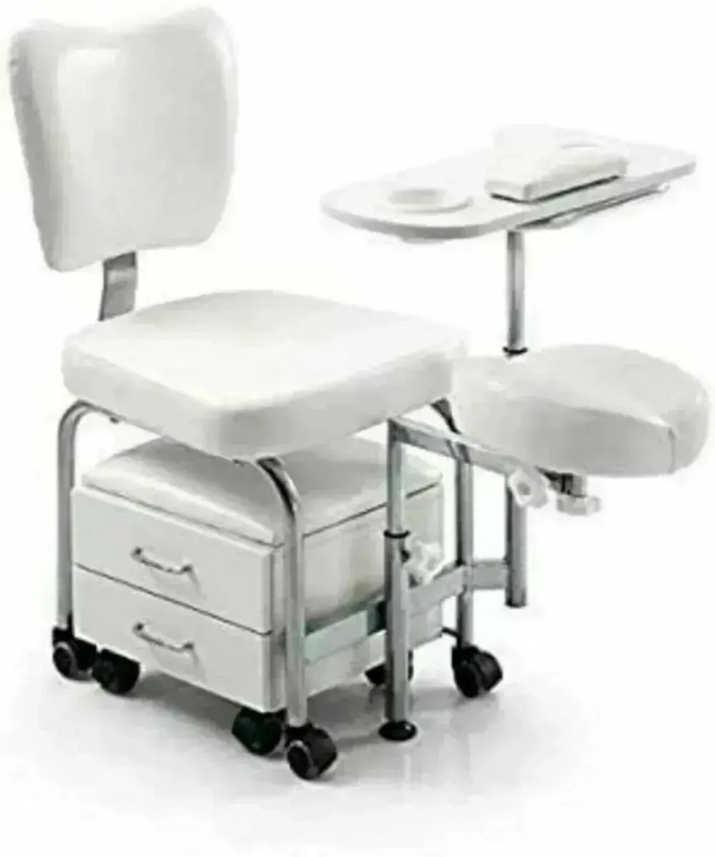 Manicure Pedicure Spa Chair with Built-In Drawers - Image 1