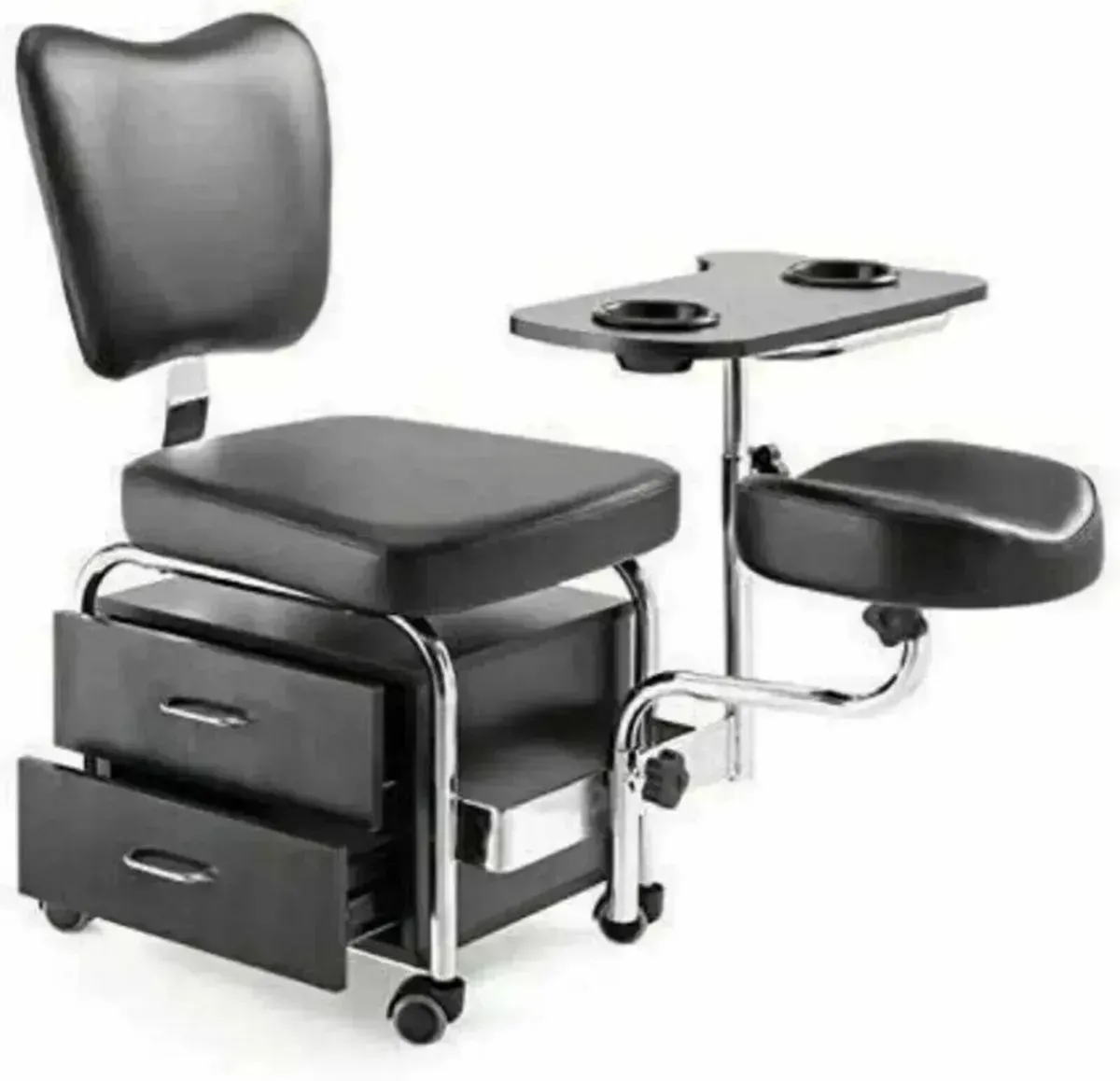 Manicure Pedicure Spa Chair with Built-In Drawers - Image 4