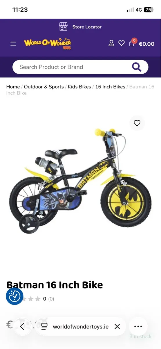 Kids Batman bike - Image 2