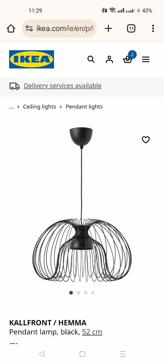 Lamp ceiling black industrial
