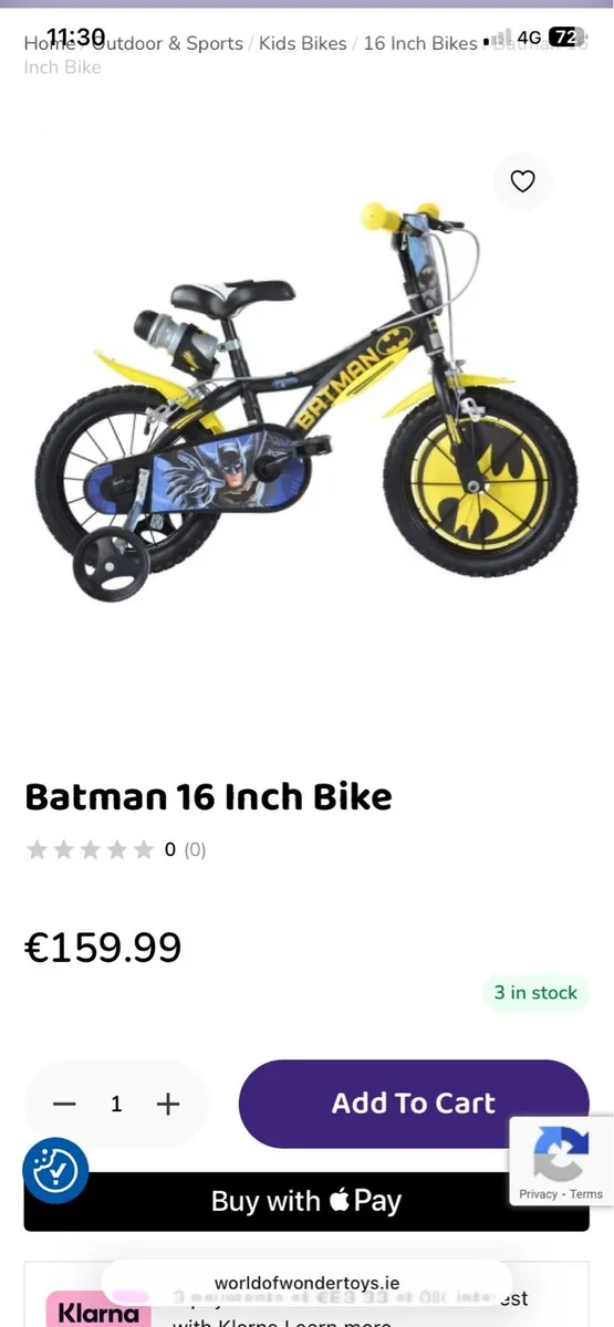 Kids Batman bike - Image 3