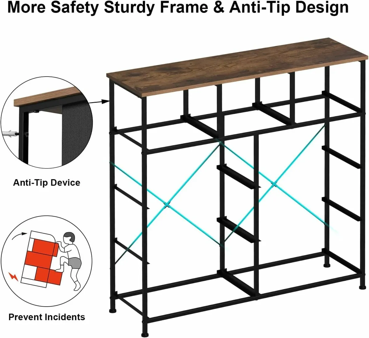 Dresser with Drawer for Bedroom with 9 Fabric - Image 2