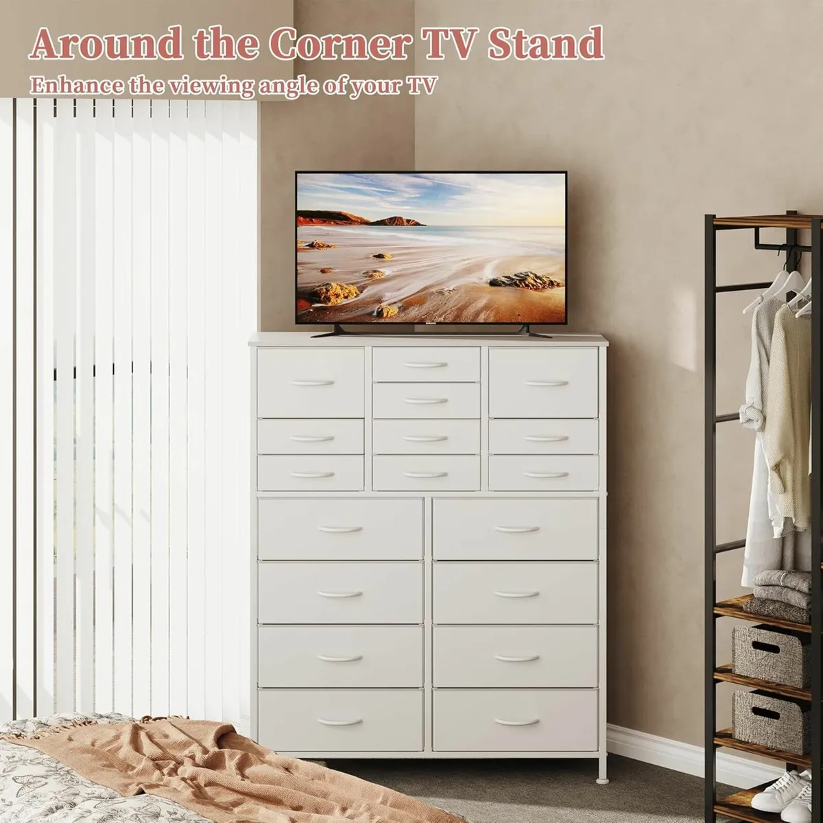 Chest of Drawers18 Drawers Bedroom Storage Cabinet - Image 1