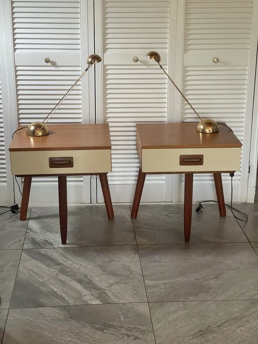 Mid century Danish bedsides - Image 1