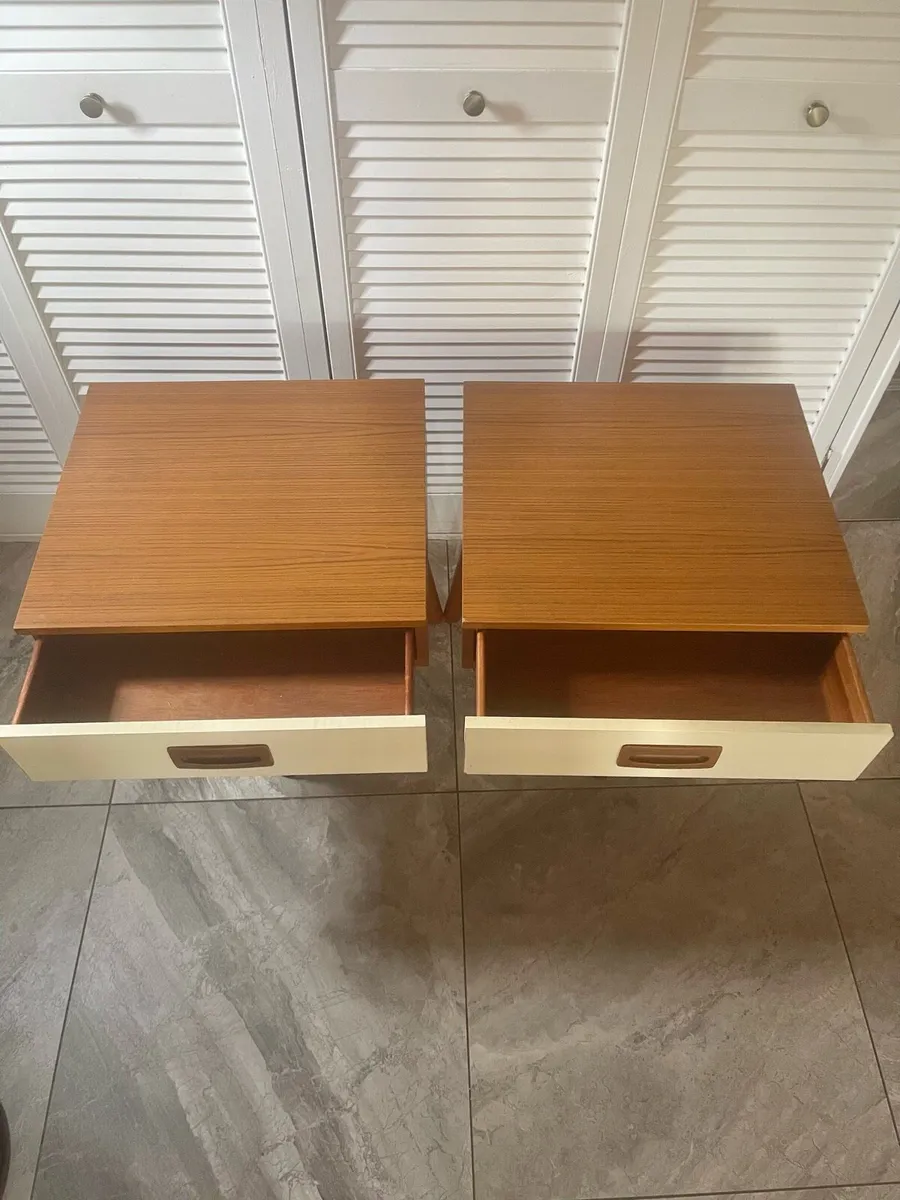 Mid century Danish bedsides - Image 2