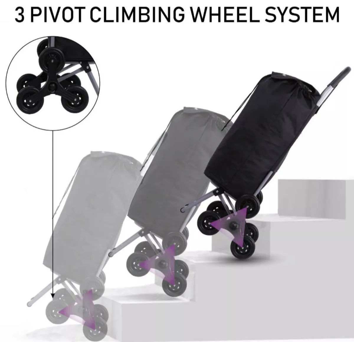 Portable Stair Climbing Shopping Trolley NEW - Image 1