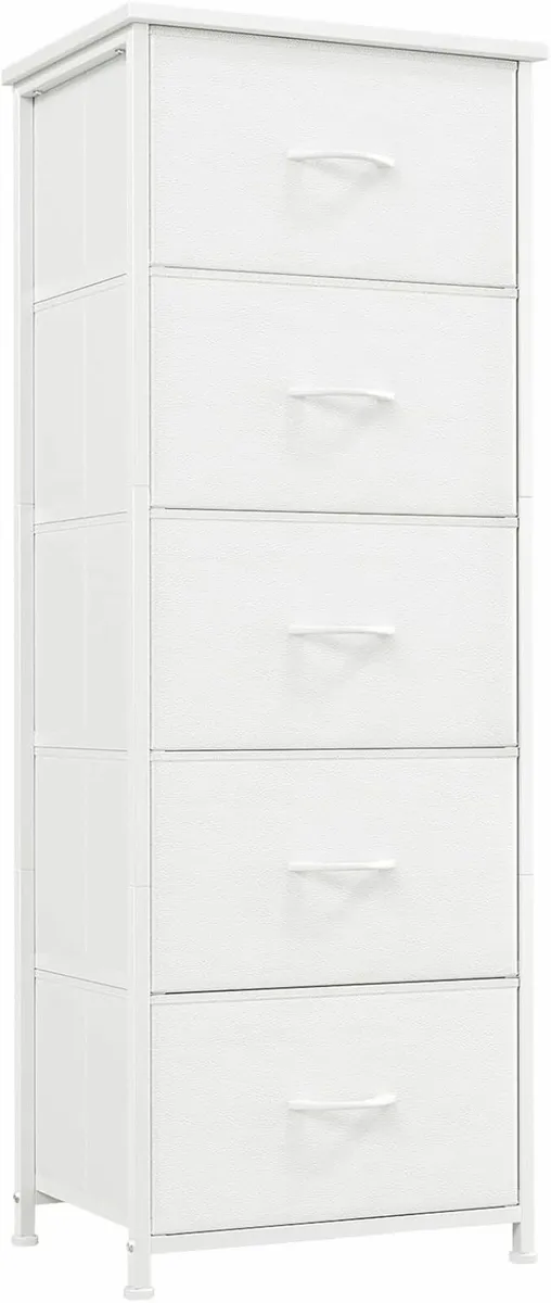Tall Chest of Drawers Bedroom 5 Drawers Storage - Image 2