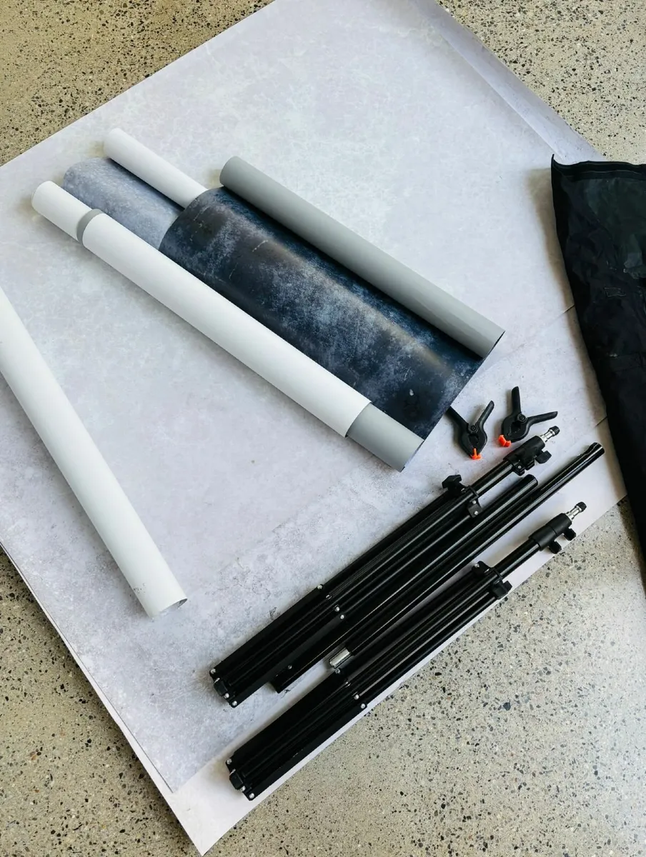 Vinyl Photo Backdrops and Stand - Image 2
