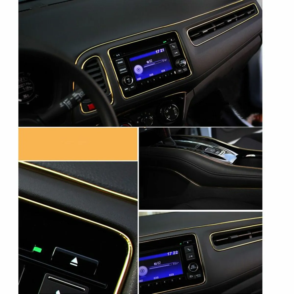 5M Gold AUTO ACCESSORIES CAR Universal Interior De