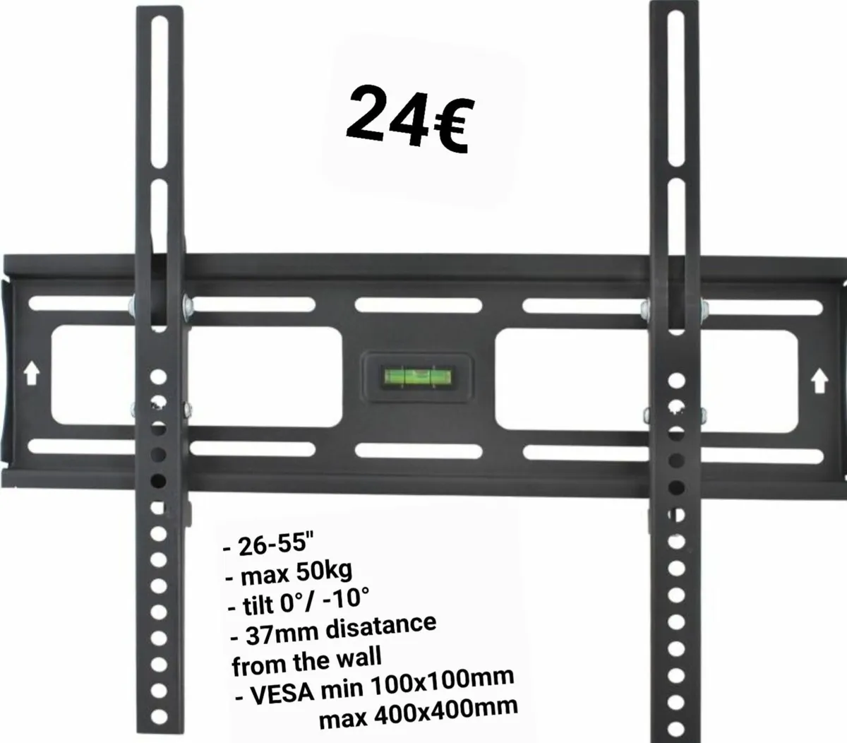 TV Wall Mount Bracket Flat Tilt 26" - 55" - Image 1