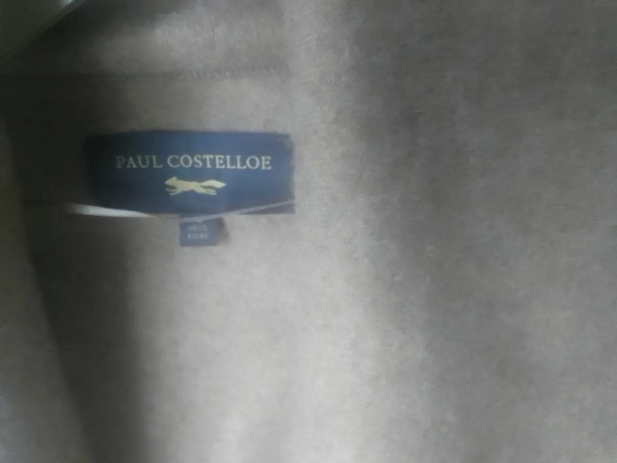 Paul Costelloe wool mix blanket stitch coat 16. - Image 4