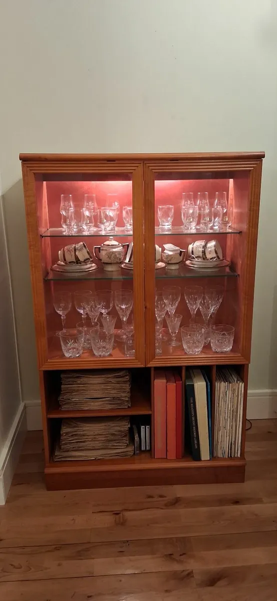 Mid-century Cherrywood Display Cabinet - Image 1
