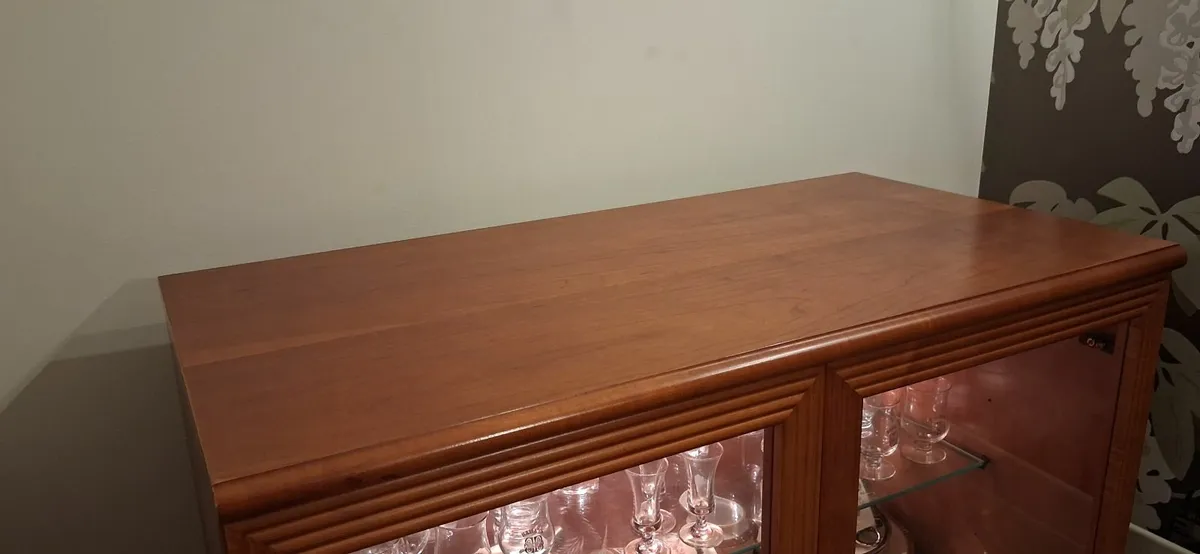 Mid-century Cherrywood Display Cabinet - Image 4