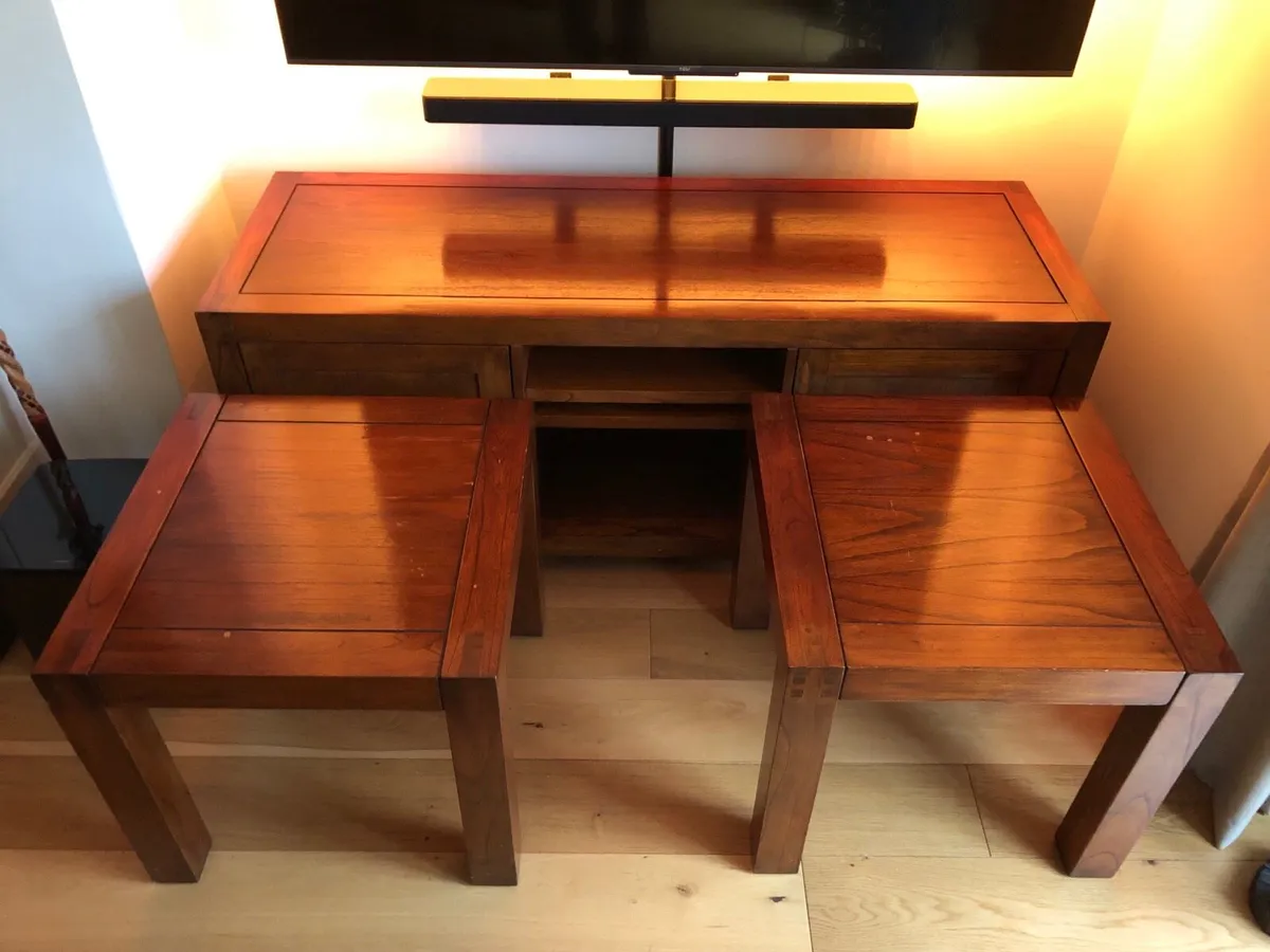 TV UNIT and SIDE TABLES - Image 1