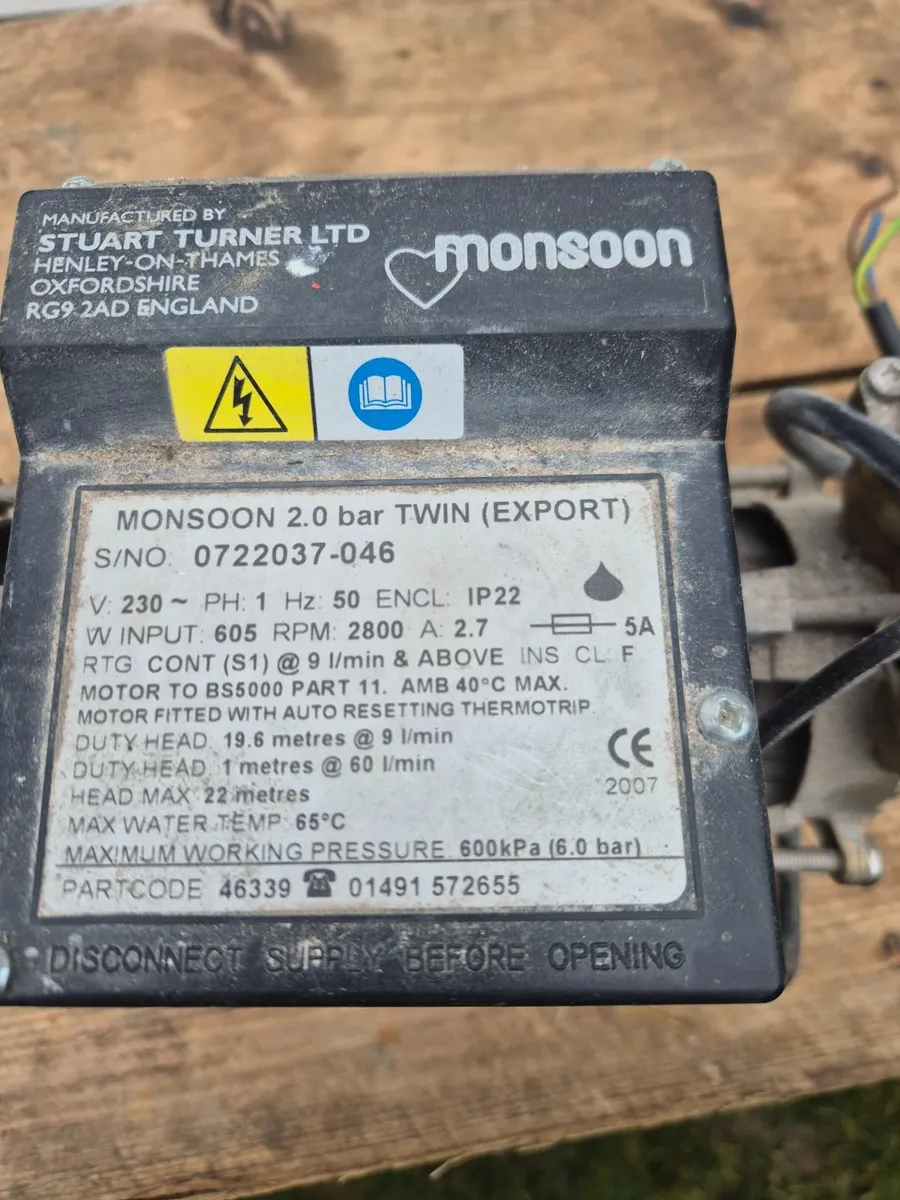 Stuart Turner Water pump 2.0 Bar Twin - Image 1