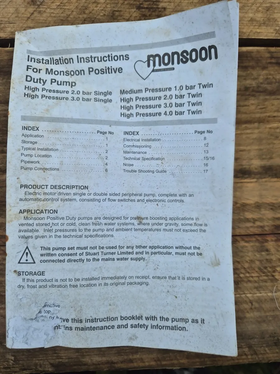 Stuart Turner Water pump 2.0 Bar Twin - Image 2