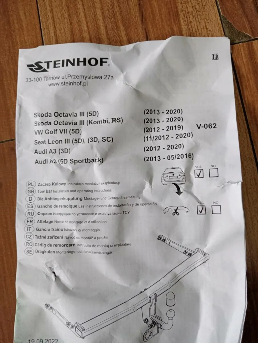 Brand new towbar Skoda/Golf/Audi/Seat - Image 3