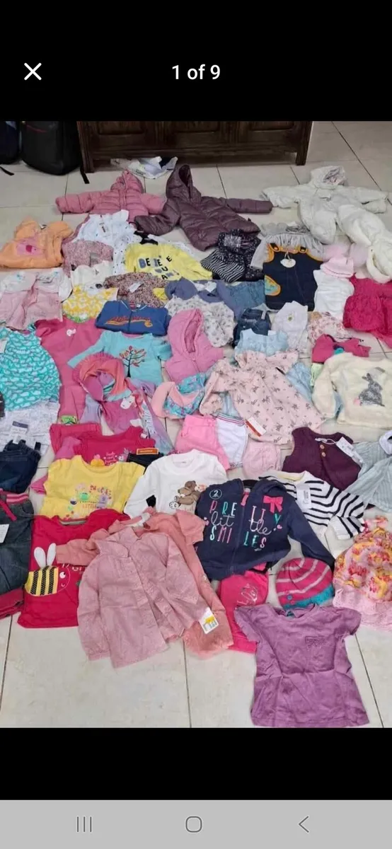 Girls clothes bundle age 6-9 months - Image 1