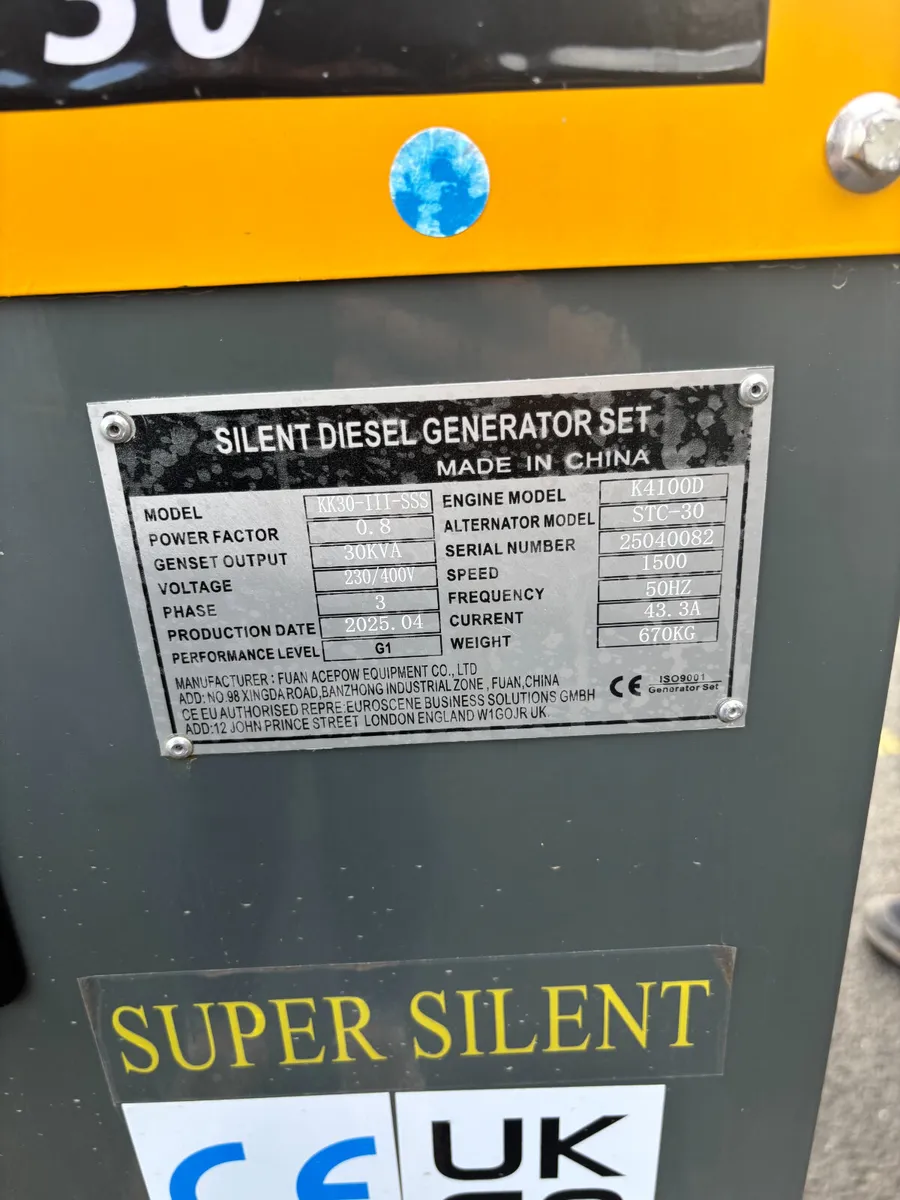 Kawakenki KK30-III-SSS 30Kva Generator - Image 3