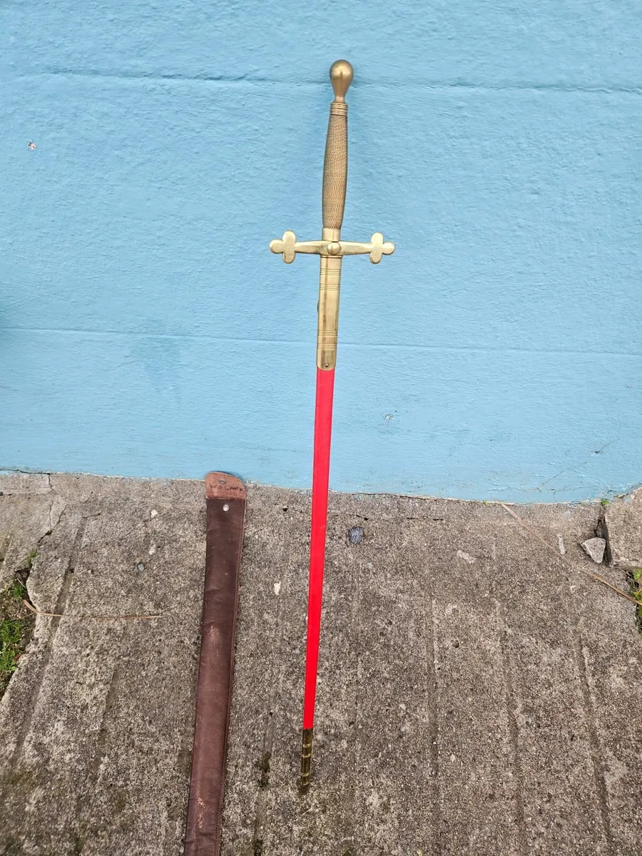 Vintage Freemasons Ceremonial Sword - Image 2